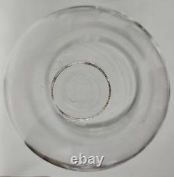 Présentoir porte-montre de table cristal torsadé et sa cloche XIXe siècle 36cm
