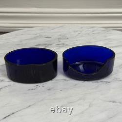 Quatre salières en argent massif Napoléon III XIXe pieds boucs M3918