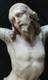 Rare Ancien Christ Sculpté Époque Xix Croix En Ébène