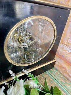 Rare Cave à Liqueur Napoléon III du XIX Ème Siècle Carafe Baccarat Hublot Verre