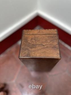 Rare Coffret À Thé Bois Précieux Sorrente XIX