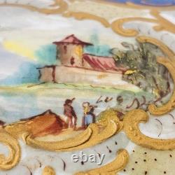 Rare Grande Boîte à Bijoux en Porcelaine de Style Sèvres Signée LUC Fin XIXe