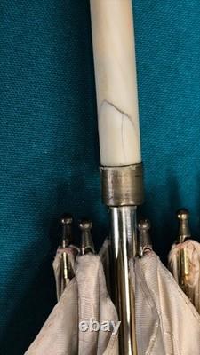 Rare Ombrelle ancienne XIXe Marquise pliante Pièce de Collection Signée TBE