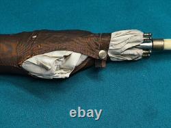 Rare Ombrelle ancienne XIXe Marquise pliante Pièce de Collection Signée TBE