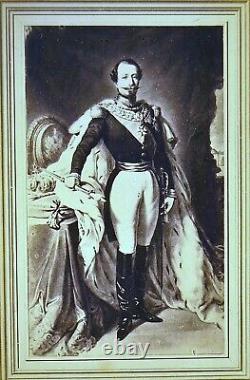 Rare PHOTOGRAPHIE Empereur NAPOLEON III tableau Winterhalter 1853 AJACCIO XIXe