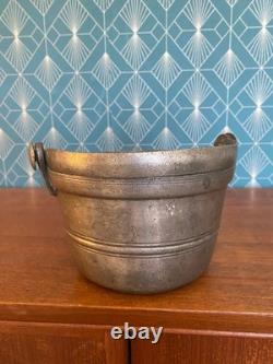 Rare Porte-Dîner Métal Napoléon III Armoirie XIXe Siècle Objet Ancien