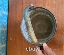 Rare Porte-Dîner Métal Napoléon III Armoirie XIXe Siècle Objet Ancien