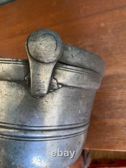 Rare Porte-Dîner Métal Napoléon III Armoirie XIXe Siècle Objet Ancien