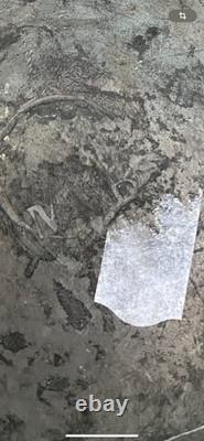 Rare Porte-Dîner Métal Napoléon III Armoirie XIXe Siècle Objet Ancien