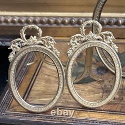 Rare cadres porte photo XIXe napoleon III st LXVI assemblés medaillon