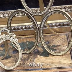 Rare cadres porte photo XIXe napoleon III st LXVI assemblés medaillon