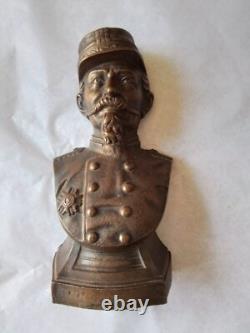 Rare demi buste bronze de l'empereur napoleon III XIX siecle hauteur 21 cm