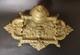 Rare Encrier Ancien En Bronze Napoléon Iii Décor Lion Antique French Inkwell Xix