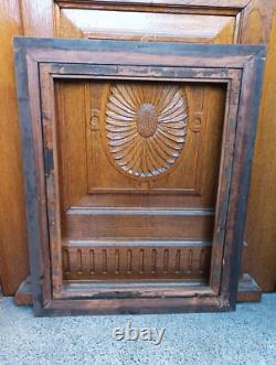 Rare grand cadre en bois sculpté Fin XIXe siècle / Napoléon III format 12P