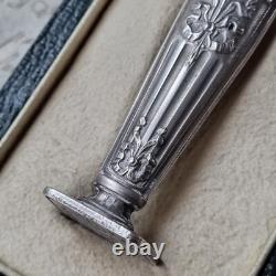 SCEAU CACHET Argent Napoléon III Ecrin XIXè French Victorian SEAL