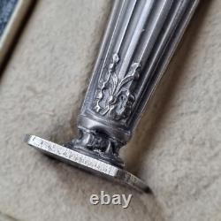 SCEAU CACHET Argent Napoléon III Ecrin XIXè French Victorian SEAL