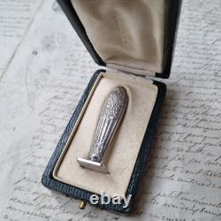 SCEAU CACHET Argent Napoléon III Ecrin XIXè French Victorian SEAL