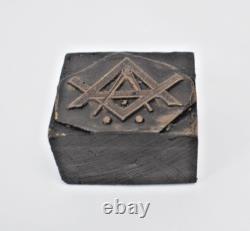 SCEAU CACHET FRANC MACONNERIE EQUERRE COMPAS OEIL PROVIDENCE XIXe NAPOLEON III