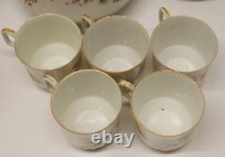 -SERVICE A CAFE PORCELAINE NAPOLEON III XIXe VERSEUSE SUCRIER POT A LAIT D