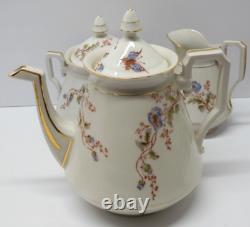 -SERVICE A CAFE PORCELAINE NAPOLEON III XIXe VERSEUSE SUCRIER POT A LAIT D