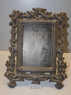 -SUPERBE CADRE PORTE PHOTO EBONITE NAPOLEON III NOIR COLLECTION DECO XIXe D