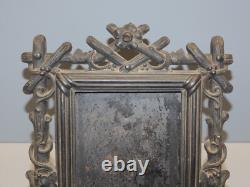 -SUPERBE CADRE PORTE PHOTO EBONITE NAPOLEON III NOIR COLLECTION DECO XIXe D