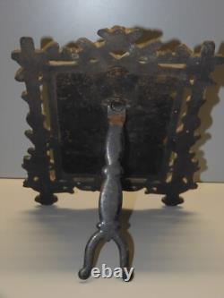 -SUPERBE CADRE PORTE PHOTO EBONITE NAPOLEON III NOIR COLLECTION DECO XIXe D