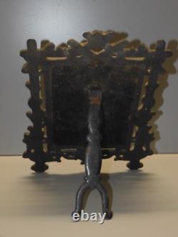 -SUPERBE CADRE PORTE PHOTO EBONITE NAPOLEON III NOIR COLLECTION DECO XIXe D