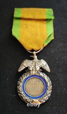 SUPERBE MÉDAILLE MILITAIRE NAPOLÉON III SECOND EMPIRE 19e XIXe SIÈCLE 2ème Type