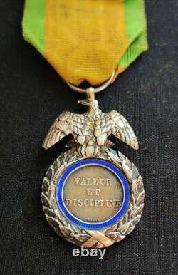 SUPERBE MÉDAILLE MILITAIRE NAPOLÉON III SECOND EMPIRE 19e XIXe SIÈCLE 2ème Type