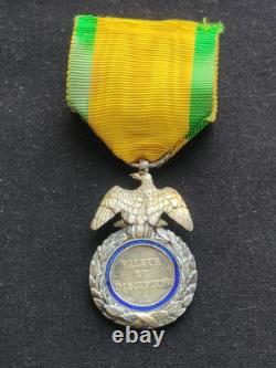 SUPERBE MÉDAILLE MILITAIRE NAPOLÉON III SECOND EMPIRE 19e XIXe SIÈCLE 2ème Type