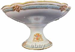 SUPERBE RARE COUPE ARMOIRIES BLASON XIXe PORCELAINE PILLIVUYT NAPOLÉON III CUP