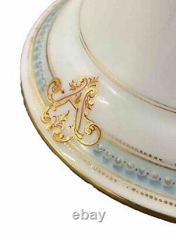 SUPERBE RARE COUPE ARMOIRIES BLASON XIXe PORCELAINE PILLIVUYT NAPOLÉON III CUP