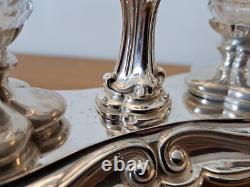 Salière Double, Argent Massif Et Cristal, Napoléon III, XIXe Siècle