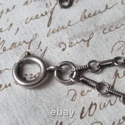 Sautoir Argent XIXè Ancien Long Collier 140 cm 19thC Silver Necklace