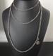 Sautoir Argent Xix&egrave; Ancien Long Collier 146 Cm 19thc Silver Necklace