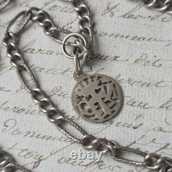 Sautoir Argent XIXè Ancien Long Collier 146 cm 19thC Silver Necklace