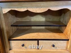 Secrétaire de dame XIXe à décor floral richement marqueté Napoléon III