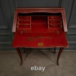 Secrétaire dos d'âne XIXe Napoléon III rehaussé de décors chinois L9503