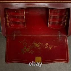 Secrétaire dos d'âne XIXe Napoléon III rehaussé de décors chinois L9503