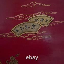 Secrétaire dos d'âne XIXe Napoléon III rehaussé de décors chinois L9503