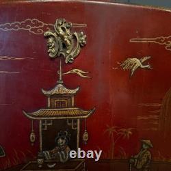 Secrétaire dos d'âne XIXe Napoléon III rehaussé de décors chinois L9503