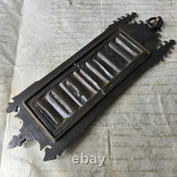 Semainier en Bronze Milieu XIXè Napoléon III Néogothique Crochet Porte Montre