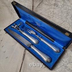 Service A Découper en Argent Minerve Cerf Chasse Ecrin Napoléon III XIXè Knife