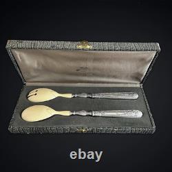 Service à Salade en Argent Fourré, Style Napoléon III, XIXe- XXe
