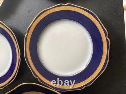 Service à dessert D & C France (ancien Bernardaud) cobalt OR XIX Napoléon III