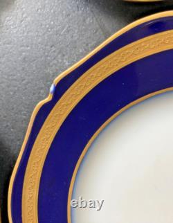 Service à dessert D & C France (ancien Bernardaud) cobalt OR XIX Napoléon III