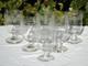 Service De 6 Verres &agrave; Eau En Cristal Grav&eacute; &eacute;poque Napol&eacute;on Iii Xixe S