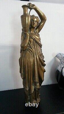 Statue En Bronze Massif A L'antique France XIX Em Siecle B