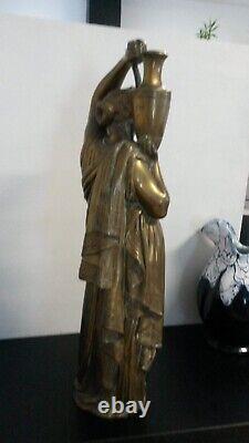 Statue En Bronze Massif A L'antique France XIX Em Siecle B